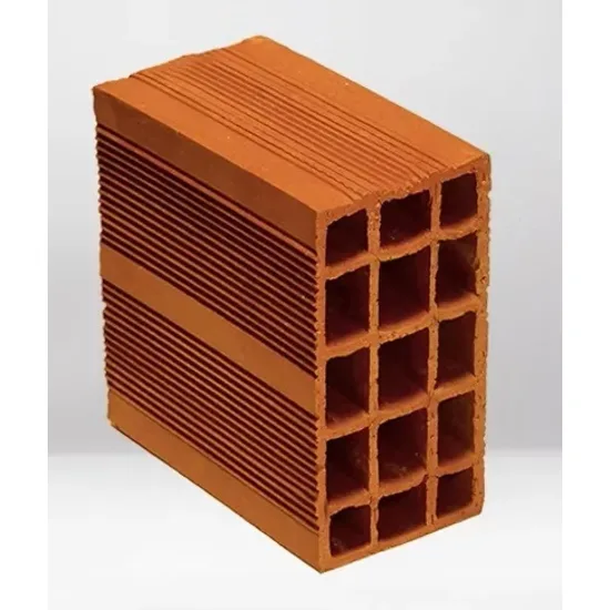 Ortaş Tuğla - 10'luk Tuğla - 190 x 100 x 190 mm Ebatlarında Yatay Delikli Tuğla