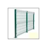 1,93 mt yüksekliğinde 3 bükümlü, Sıcak daldırma galvaniz üzeri, Elektrostatik polyester toz boyalıpanel halinde tel çit (Göz Aralığı 55x200 mm / Ø4,5 mm Telden İmal Edilmiş / Bükümlerinde "W" Şeklinde Dışa ve İçe Kavis Bulunan, Büküm Noktalarınd