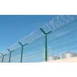 0,95 mt yüksekliğinde 2 bükümlü, Sıcak daldırma galvaniz üzeri, Elektrostatik polyester toz boyalı jiletli panel halinde tel (Göz Aralığı 55x200 mm / Ø4,5 mm Telden İmal Edilmiş / Panel Üzerinde 100 mm aralıklar ile 3 sıra jilet bulunan, Toplam jilet boyu 0,95 mt yüksekliğinde 2 bükümlü, Sıcak daldırma galvaniz üzeri, Elektrostatik polyester toz boyalı jiletli panel halinde tel (Göz Aralığı 55x200 mm / Ø4,5 mm Telden İmal Edilmiş / Panel Üzerinde 100 mm aralıklar ile 3 sıra jilet bulunan, Toplam jilet boyu