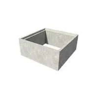 800 x 800 mm iç ölçülü parsel bacası gövde elemanı (h:500 mm) (10 cm et kalınlığı) ( Buhar Kürlü )