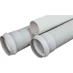Ø 100 mm anma çaplı, Sert PVC plastik içme suyu borusu, 16 atmosfer basınç dayanımlı, geçme muflu