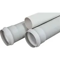Ø 100 mm anma çaplı, Sert PVC plastik içme suyu borusu, 16 atmosfer basınç dayanımlı, geçme muflu
