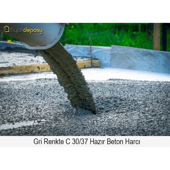 Gri Renkte C 30/37 Basınç Dayanımında Hazır Beton Harcı