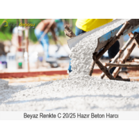 Beyaz Renkte C 20/25 Basınç Dayanımında Hazır Beton Harcı