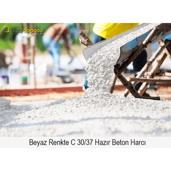 Beyaz Renkte C 30/37 Basınç Dayanımında Hazır Beton Harcı