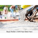 Beyaz Renkte C 35/40 Basınç Dayanımında Hazır Beton Harcı Beyaz Renkte C 35/40 Basınç Dayanımında Hazır Beton Harcı