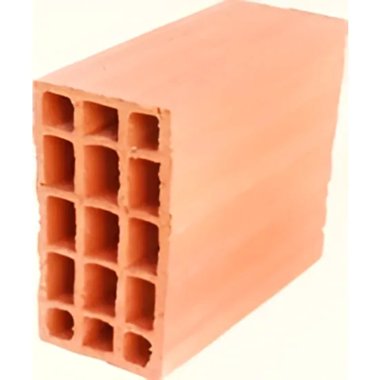 Kudret Tuğla - 8,5'luk Tuğla - 190 x 85 x 190 mm Ebatlarında Yatay Delikli Tuğla