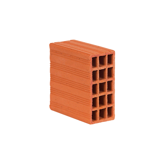 200 x 100 x 200 mm Ebatlarında Yatay Delikli Tuğla