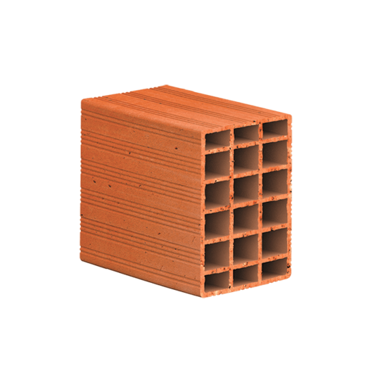 250 x 120 x 200 mm Ebatlarında Yatay Delikli Tuğla