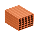 350 x 250 x 200 mm Ebatlarında Yatay Delikli Tuğla