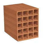 Kudret Tuğla - 24 x 13,5'luk Tuğla - 235 x 135 x 240 mm Ebatlarında Yatay Delikli Tuğla