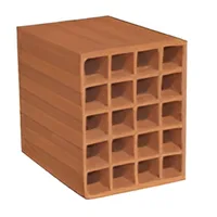 Kudret Tuğla - 24 x 13,5'luk Tuğla - 235 x 135 x 240 mm Ebatlarında Yatay Delikli Tuğla