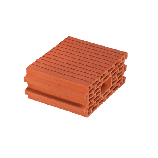 240 x 250 x 135 mm Ebatlarında Yatay Delikli Kilitli Tuğla