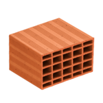 235 x 250 x 135 mm Ebatlarında Yatay Delikli Tuğla 235 x 250 x 135 mm Ebatlarında Yatay Delikli Tuğla