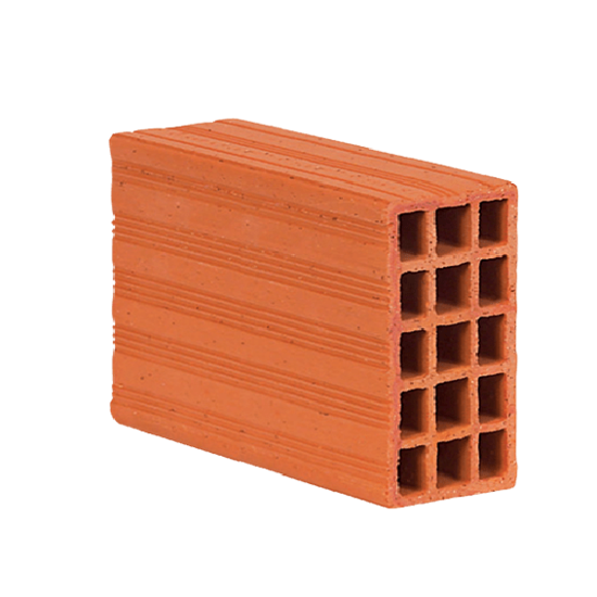280 x 85 x 190 mm Ebatlarında Yatay Delikli Tuğla