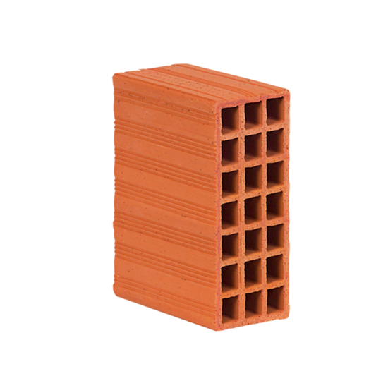 190 x 135 x 300 mm Ebatlarında Yatay Delikli Tuğla