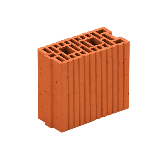 240 x 115 x 235 mm Ebatlarında Düşey Delikli Tuğla