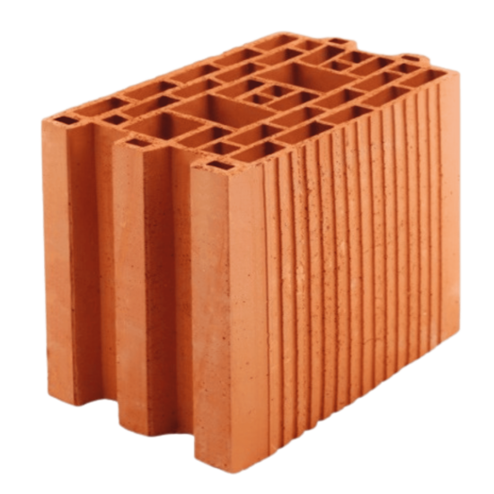 Zümrüt Kiremit Tuğla - İzo 14,5 Tuğla - 240 x 145 x 235 mm Ebatlarında Düşey Delikli Tuğla