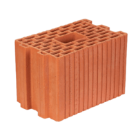 Zümrüt Kiremit Tuğla - İzo Tuğla - 285 x 185 x 235 mm Ebatlarında Düşey Delikli Tuğla
