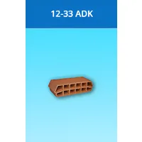 Kudret Tuğla - 12 x 33'lük ADK Taşıyıcı Asmolen Kulaklı Döşeme Dolgu Tuğlası - 200 x 330 x 120 mm Ebatlarında