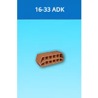 Kudret Tuğla - 16 x 33'lük ADK Taşıyıcı Asmolen Kulaklı Döşeme Dolgu Tuğlası - 200 x 330 x 160 mm Ebatlarında