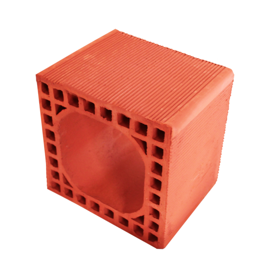 250 x 250 x 190 mm Ebatlarında Yuvarlak Baca Tuğlası