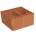 Kudret Tuğla - 30 x 30'luk Yuvarlak Baca Tuğlası - 300 x 300 x 190 mm Ebatlarında