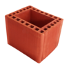 240 x 190 x 190 mm Ebatlarında Dikdörtgen Baca Tuğlası