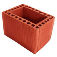300 x 190 x 190 mm Ebatlarında Dikdörtgen Baca Tuğlası