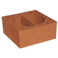 Kudret Tuğla - 35 x 35'lik Şömine Baca Tuğlası - 350 x 350 x 190 mm Ebatlarında