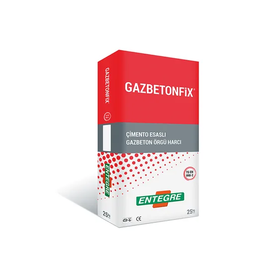 Entegre - Gazbetonfix - Çimento Esaslı Gazbeton Örgü Harcı