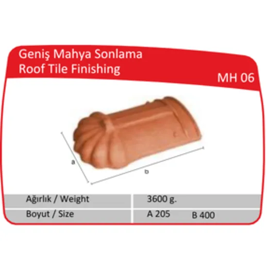 Çenesizler Toprak - Kiremit Tuğla - Geniş Mahya Sonlama