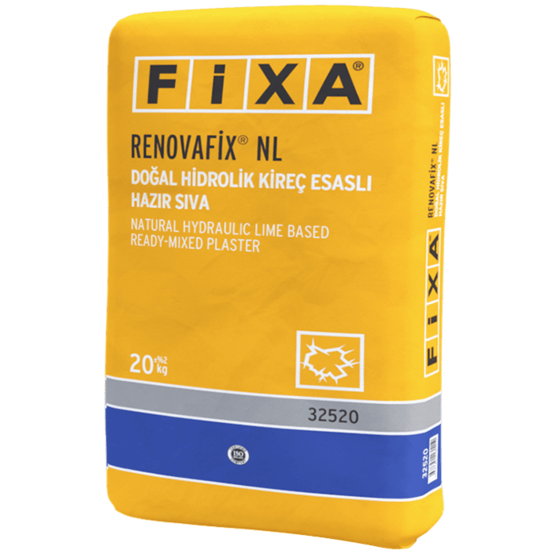 Fixa Yapı Kimyasalları - Renovafix Nl - Doğal Hidrolik Kireç Esaslı Hazır Sıva