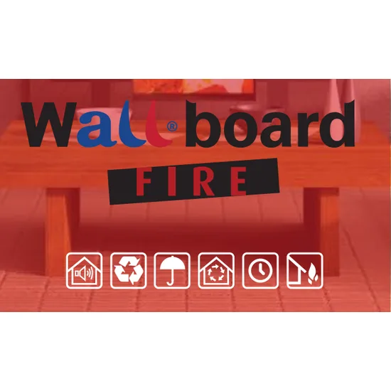 All Alçı - Wallboard Fire - Yangına Ve Darbeye Dirençli Alçı Levha (Kalınlık: 18 mm) (Tip: F)