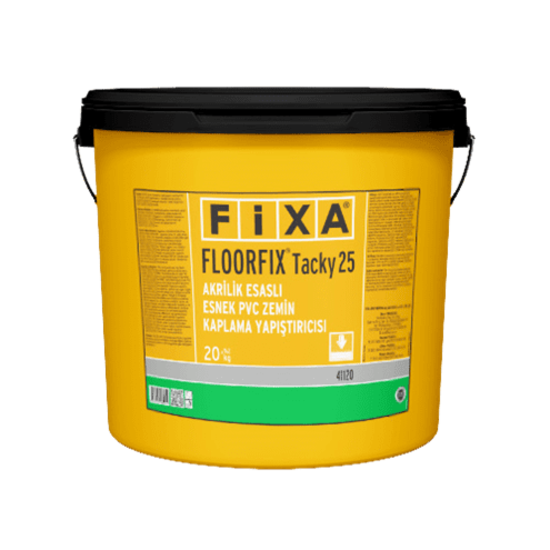 Fixa Yapı Kimyasalları - Floorfıx Tacky 25 - Akrilik Esaslı Esnek Pvc Zemin Kaplama Yapıştırıcısı