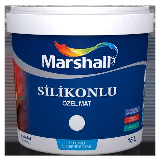 Marshall Boya - Silikonlu Özel Mat - İç Cephe Duvar Boyası Marshall Boya - Silikonlu Özel Mat - İç Cephe Duvar Boyası