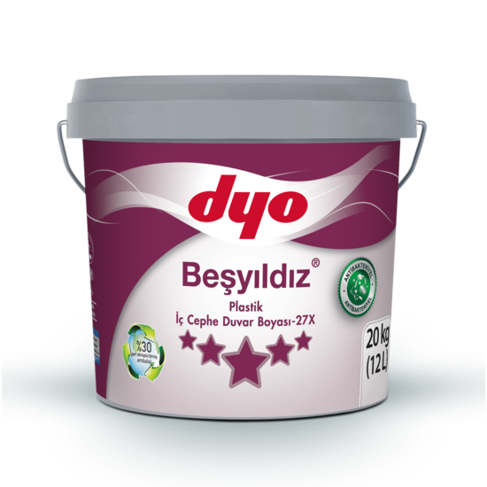 Dyo Boya - Beşyıldız Plastik Antibakteriyel - Antibakteriyel Mat İç Cephe Duvar Boyası