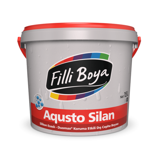 Filli Boya - Aqusto Silan - Silikon Esaslı Duomax Koruma Etkili Dış Cephe Boyası