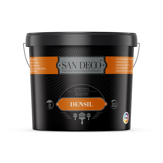 San Deco - Densil - Silikon Katkılı Mat Dış Cephe Boyası