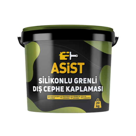 Albera Boya - Asist Silikonlu Grenli - Silikon Esaslı Dış Cephe Kaplama Malzemesi