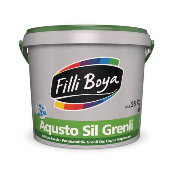 Filli Boya - Aqusto Sil Grenli - Silikon Esaslı Grenli Dış Cephe Kaplaması