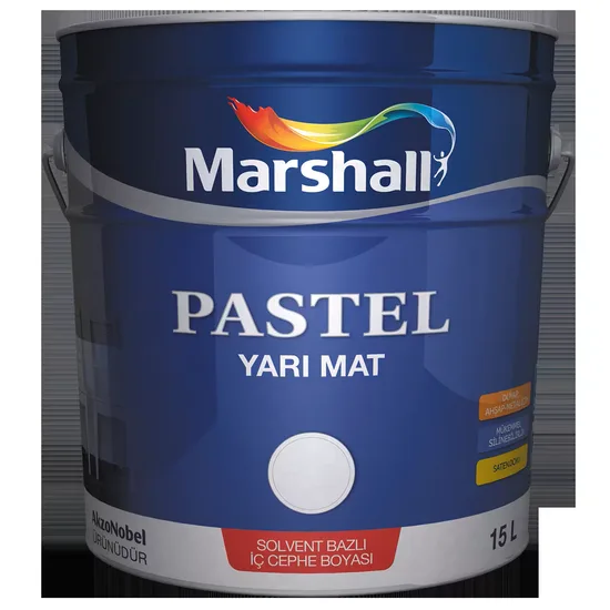 Marshall Boya - Pastel Yarı Mat - İç ve Dış Cephe Son Kat Boya Marshall Boya - Pastel Yarı Mat - İç ve Dış Cephe Son Kat Boya