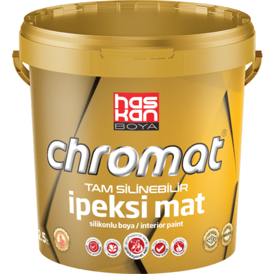 Haskan Boya - Chromat İpeksi Mat - Tam Silinebilir Boya