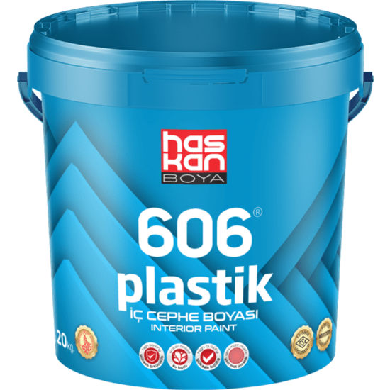 Haskan Boya - Haskan 606 Plastik Boya - Dekoratif Yarı Mat İç Cephe Boyası