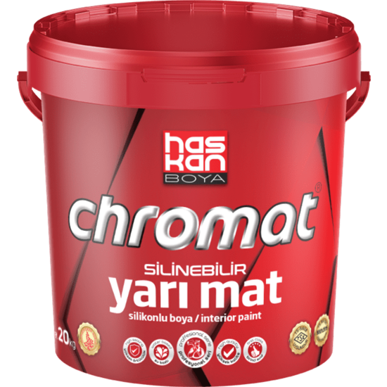 Haskan Boya - Chromat Yarı Mat - Silinebilir Silikonlu Boya