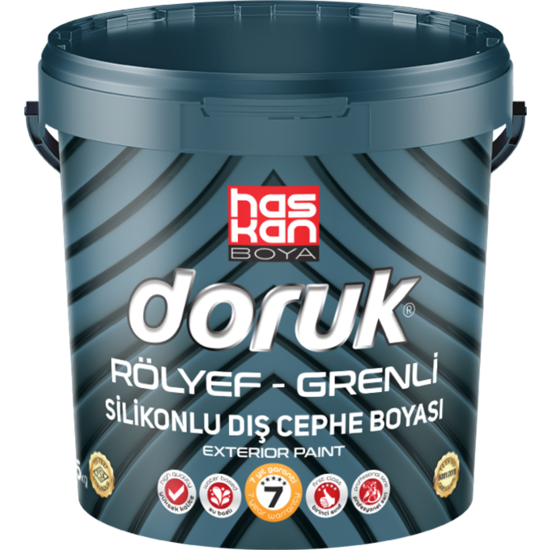 Haskan Boya - Doruk Rölyef - Grenli Silikonlu Dış Cephe Boyası