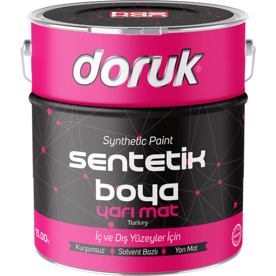 Haskan Boya - Doruk Sentetik Yarımat Boya - Sentetik Metal Ve Ahşap Boyası