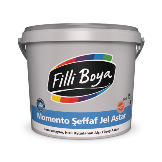 Filli Boya - Momento Şeffaf Jel Astar - Damlamayan, Hızlı Uygulanan Alçı Yüzey Astarı