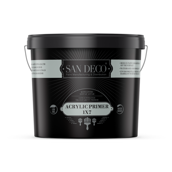 San Deco - 1/7 Konsantre Şeffaf Astar - İç Cephe Şeffaf Yüzey Astarı