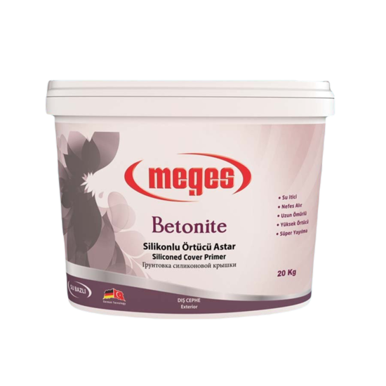 Meges Boya - Betonite Silikonlu Beyaz Örtücü Astar